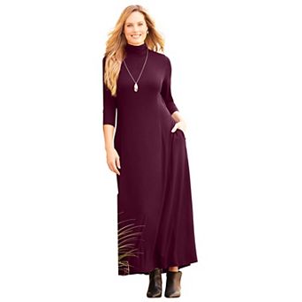 Catherines Women's Plus Size Anywear Maxi Dress