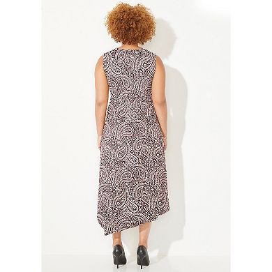 Catherines Women's Plus Size Liz&Me Sleeveless Ponte Knit Dress