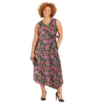 Catherines Women's Plus Size Liz&Me Sleeveless Ponte Knit Dress