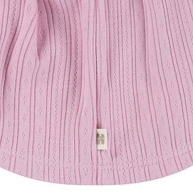 Newborn Baby Girls Huggies Babywear Organic Top Butterfly Pants & Hat 3-Piece Set