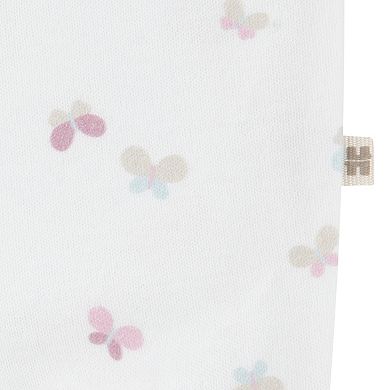 Newborn Baby Girls Huggies Babywear Organic Top Butterfly Pants & Hat 3-Piece Set