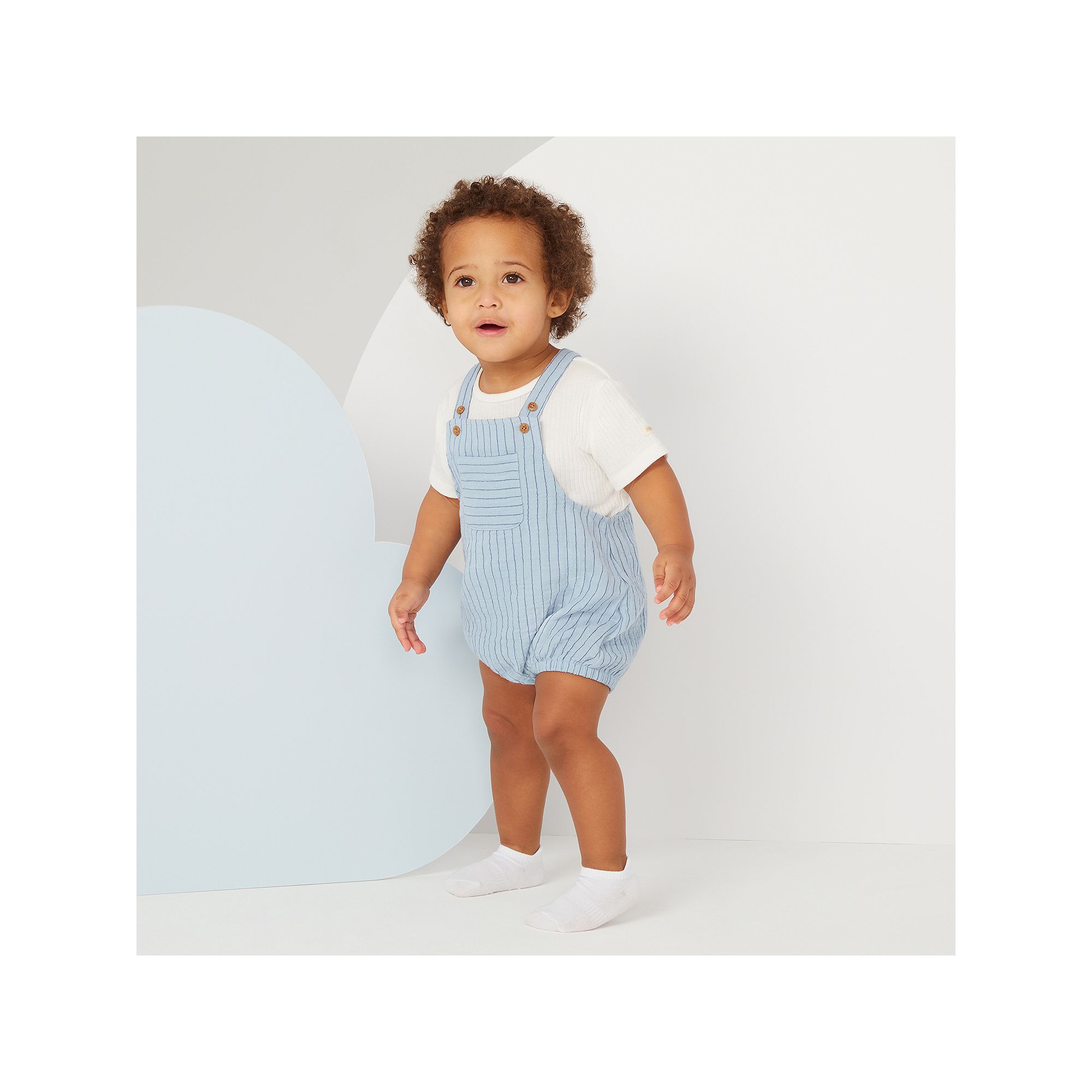 Newborn Baby Boys Huggies Babywear Top & Romper 2-Piece Set, Boys, Blue