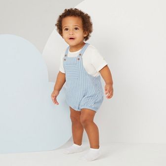 Newborn Baby Boys Huggies Babywear Organic Top & Romper 2 pc Set