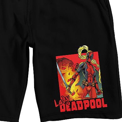 Men's Lady Deadpool Pajama Shorts