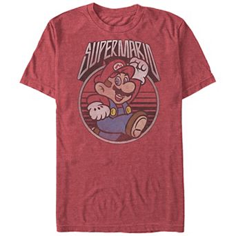 Big & Tall Super Mario Bros Vintage Stamp Graphic Tee