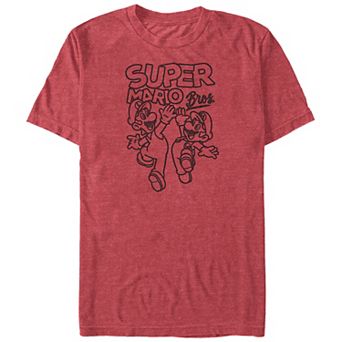 Big & Tall Super Mario Bros And Luigi High Five Graphic Tee