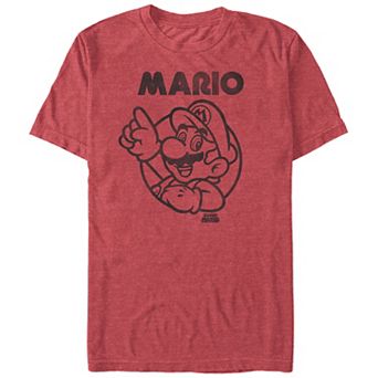 Big & Tall Super Mario Bros Classic Stamp Graphic Tee