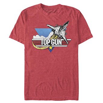 Big & Tall Top Gun Combat Jet Flying Graphic Tee