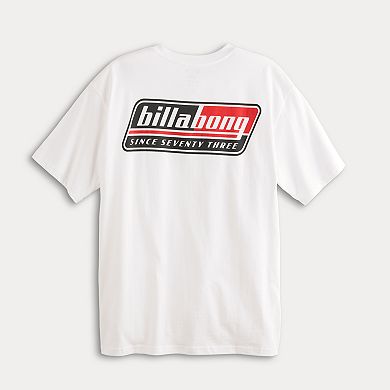 Men's Billabong Black & Red Logo Short Sleeve Graphic Tee