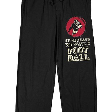 Men's "On Sundays We Watch Football" Pajama Pants