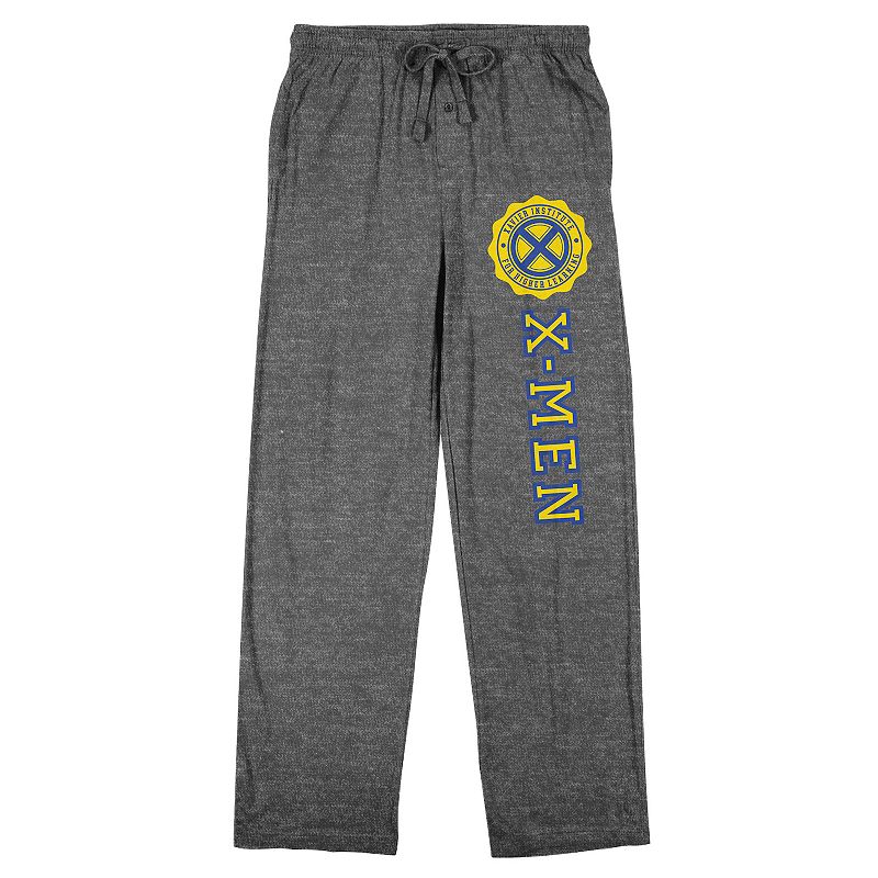 Licensed Character Men's X-Men Xavier Institute for Higher Learning Sleep Pants, Size: Small, Gray