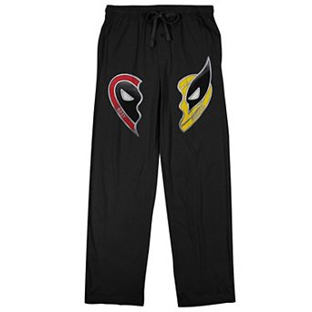 Men's Deadpool & Wolverine Best Friends Heart Pajama Pants