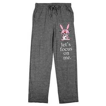 Men's It's Happy Bunny Let's Focus on Me Pajama Pants