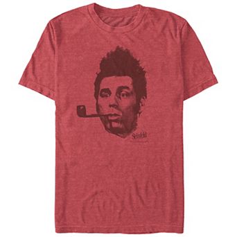 Big & Tall Seinfeld Kramer Pipe Face Graphic Tee
