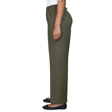 Petite Alfred Dunner All-Around Elastic Waist Accord Short-Length Pants