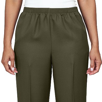 Petite Alfred Dunner All-Around Elastic Waist Accord Short-Length Pants