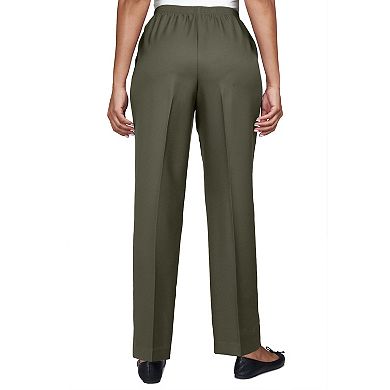 Petite Alfred Dunner All-Around Elastic Waist Accord Short-Length Pants