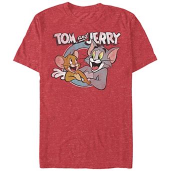 Big & Tall Tom & Jerry Classic Stamp Graphic Tee