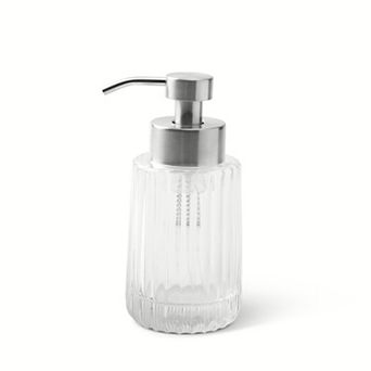 MAISON DE BASE Glass Foaming Soap Dispenser With Silver Pump