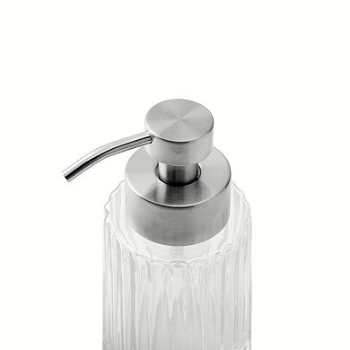MAISON DE BASE Glass Foaming Soap Dispenser With Silver Pump