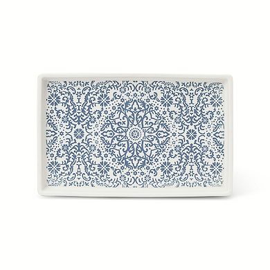 MAISON DE BASE Ceramic Delf Print Vanity Tray