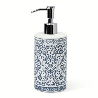 MAISON DE BASE Ceramic Delf Print Soap Dispenser