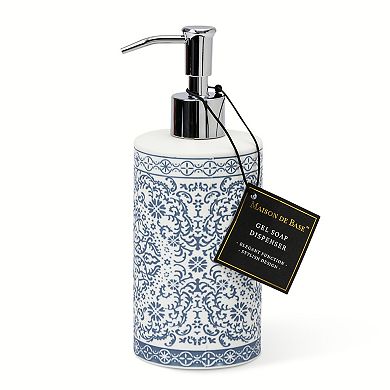 MAISON DE BASE Ceramic Delf Print Soap Dispenser