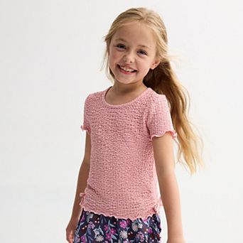 Girls 4-12 Jumping Beans® Side Tie Short Sleeve Tee