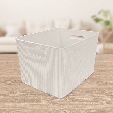 Belle Maison 3-Pk. Large Wheat Straw Bins