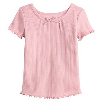 Baby & Toddler Girl Jumping Beans® Tie Front Short Sleeve Tee