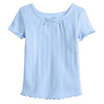 Baby & Toddler Girl Jumping Beans® Tie Front Short Sleeve Tee