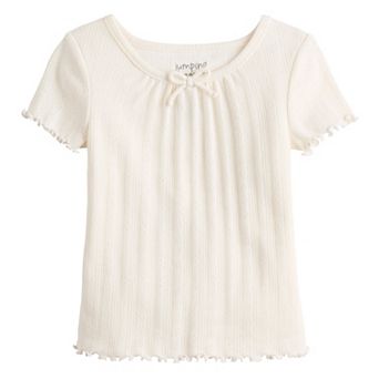 Baby & Toddler Girl Jumping Beans® Tie Front Short Sleeve Tee