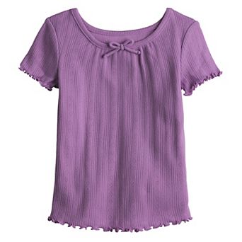 Baby & Toddler Girl Jumping Beans® Tie Front Short Sleeve Tee