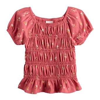 Baby & Toddler Girl Jumping Beans® Knit Peasant Top