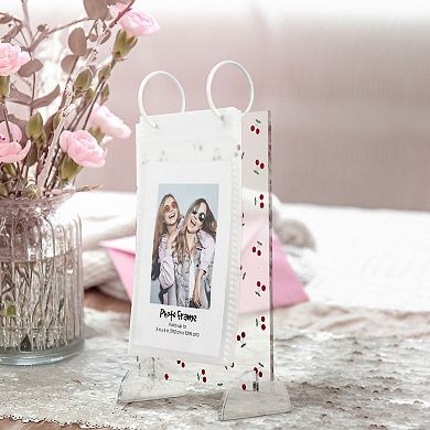 Cherry Pattern Photo Frame with 14 pockets