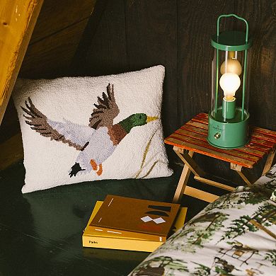 Makers Collective Camp Wandawega Mallard Hooked Wool Throw Pillow