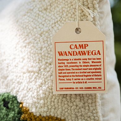 Makers Collective Camp Wandawega Mallard Hooked Wool Throw Pillow