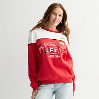 Juniors' Formula 1 Graphic Fleece Crew Sweatshirt