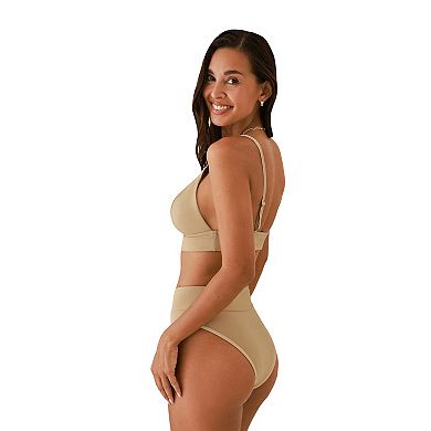 Cupshe Nude Bra & Mid-Rise Underwear Set