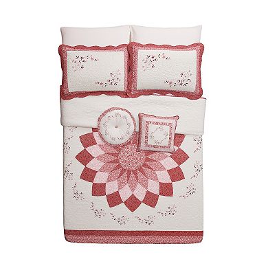 Modern Heirloom Caroline Square Embroidered Decorative Pillow