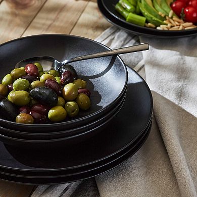 Porto by Stone Lain Semplice 12-Piece Dinnerware Stoneware Set