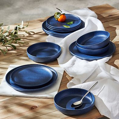 Porto by Stone Lain Macchio 12-Piece Dinnerware Stoneware Set