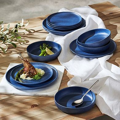 Porto by Stone Lain Macchio 12-Piece Dinnerware Stoneware Set