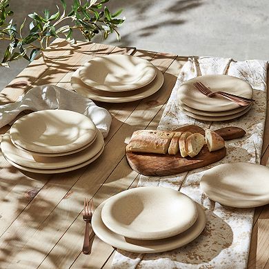 Porto by Stone Lain Aro 12-Piece Dinnerware Stoneware Set