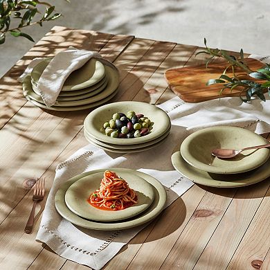 Porto by Stone Lain Aro 12-Piece Dinnerware Stoneware Set
