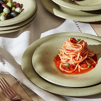 Porto by Stone Lain Aro 12-Piece Dinnerware Stoneware Set