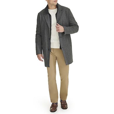 Men's Dockers Wool Blend Topcoat with Bib