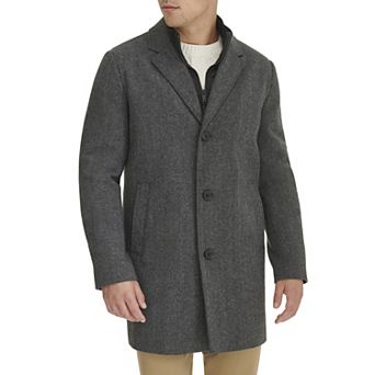 Men's Dockers® Wool Blend Topcoat with Bib