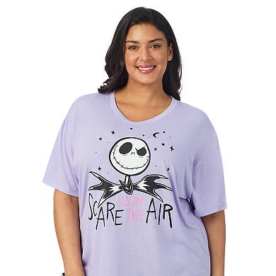 Disney's The Nightmare Before Christmas Plus Size Jack Skellington Boxy Pajama Top & Pajama Pants Set