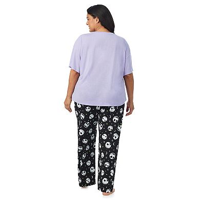 Disney's The Nightmare Before Christmas Plus Size Jack Skellington Boxy Pajama Top & Pajama Pants Set